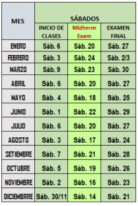 Calendario académico icpna 6